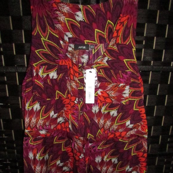 SILKY SUMMER TIE WAIST SHIRT DRESS- POCKETS-RACER BACK‐NEW - Picture 1 of 10